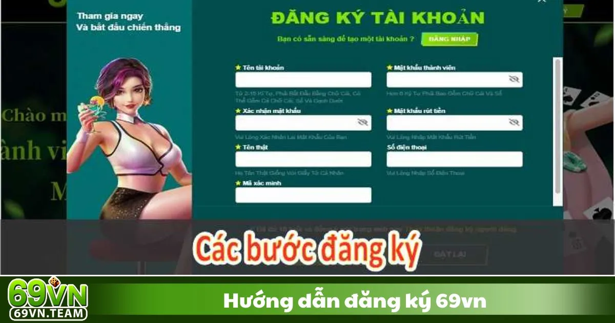 Hướng Dẫn Đăng Ký 69VN 1 Hướng Dẫn Đăng Ký Tài Khoản 69VN Chi Tiết Nhất